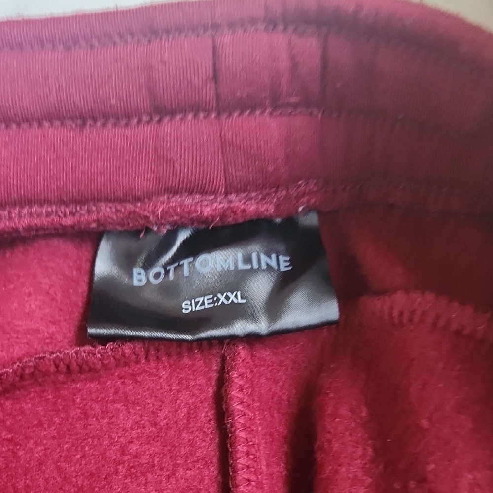 Women's Burgundy Sweatpants - Picture 3 of 3